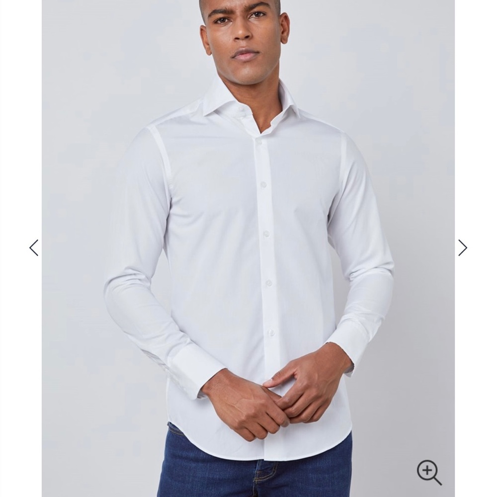 British poplin dress shirt